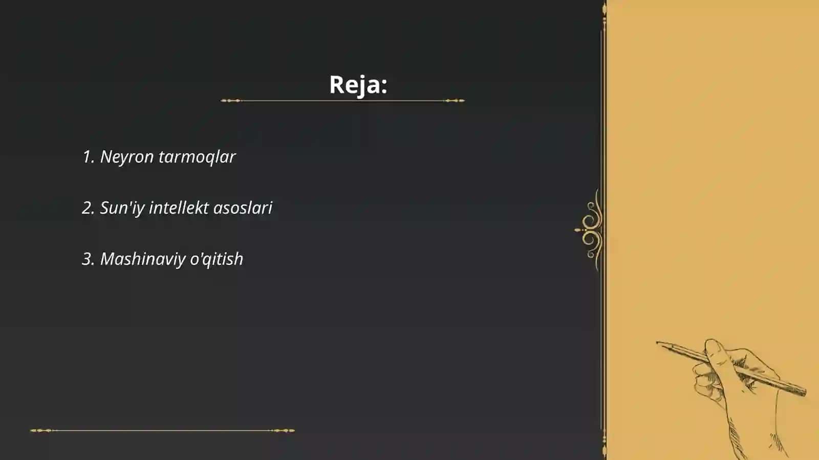 Neyron tarmoqlar 2