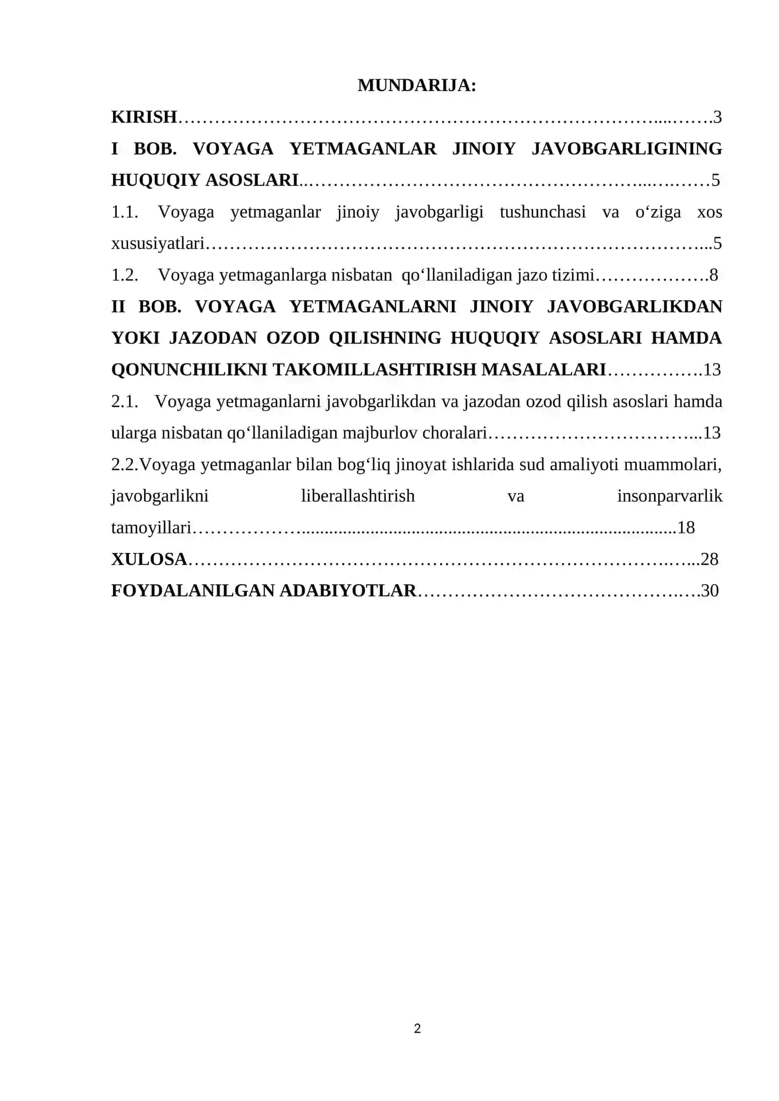 Voyaga yetmaganlar jinoiy javobgarligi 2