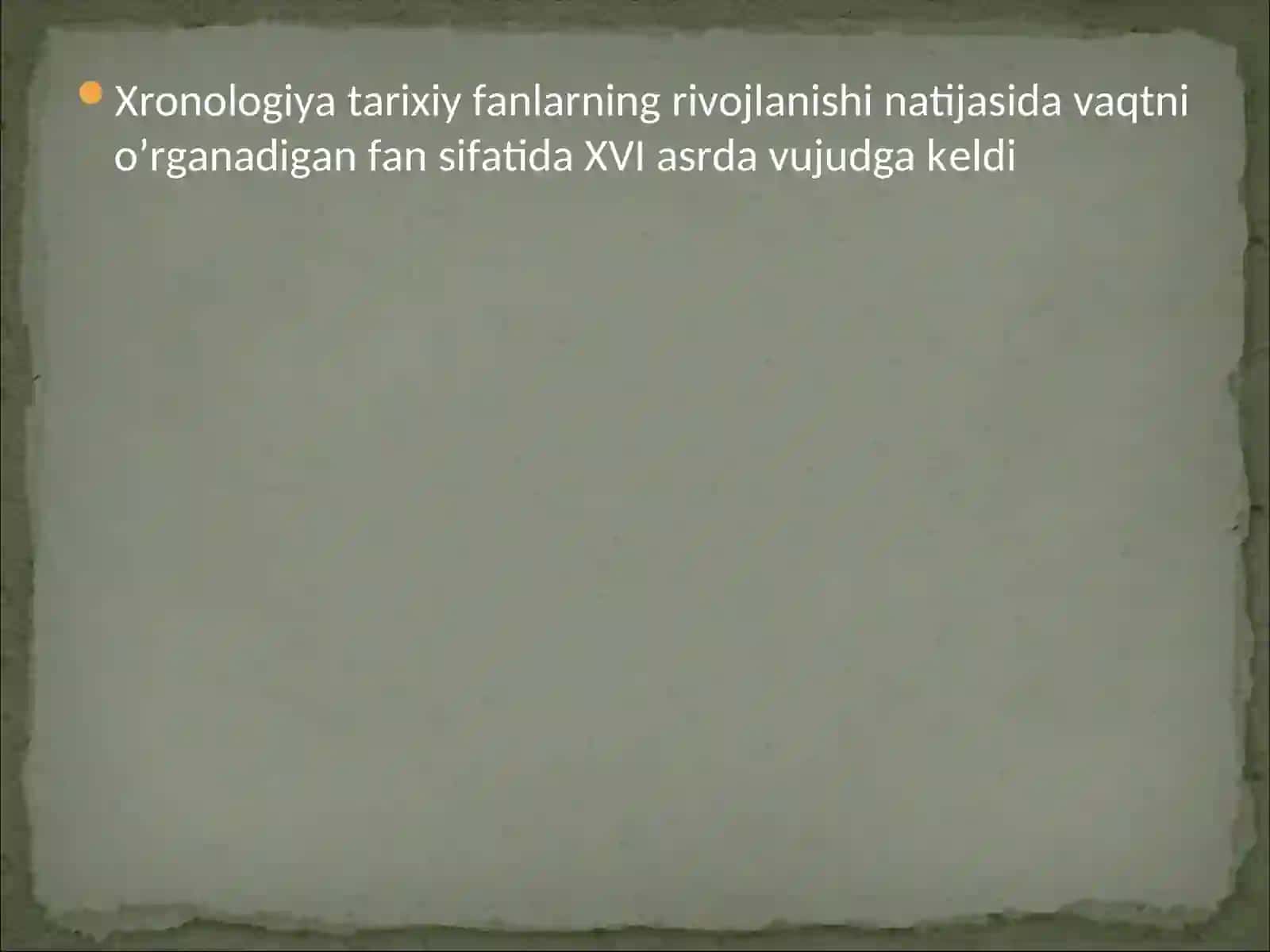 Xronologiya 2
