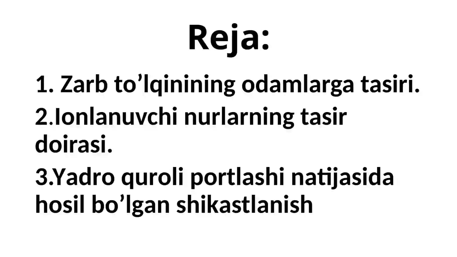 Zarba to’lqinlari 2