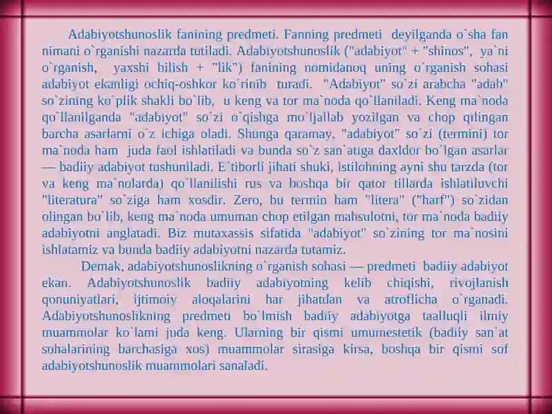 Adabiyotshunoslik 2