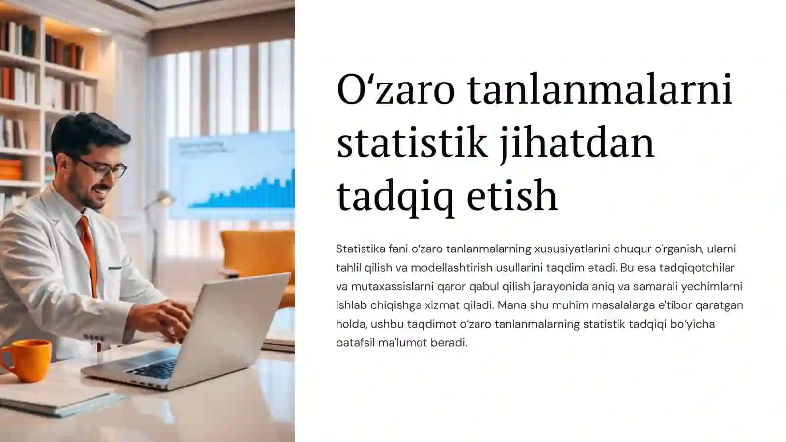 Ozaro tanlanmalarrni statistik jihatdan tadqiq etish 2