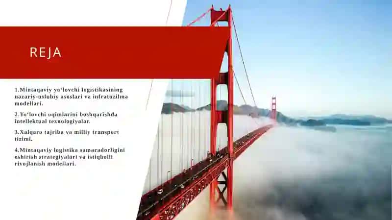 Yo'lovchi transport tizimlarining mintaqaviy logistikasi 2