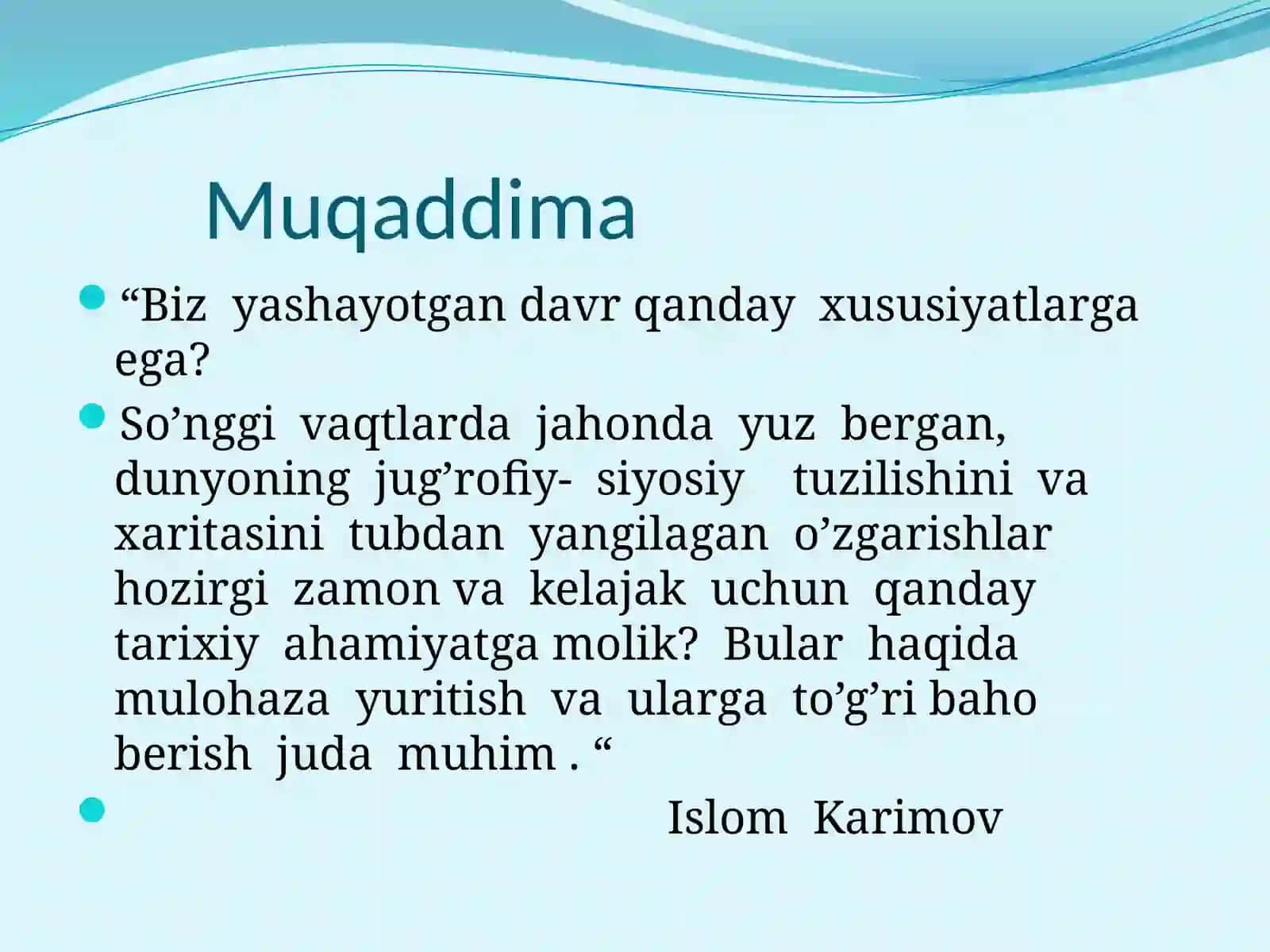 Xavfsizlik va barqarorlik shartlari va taqqiyot kafolatlari 2