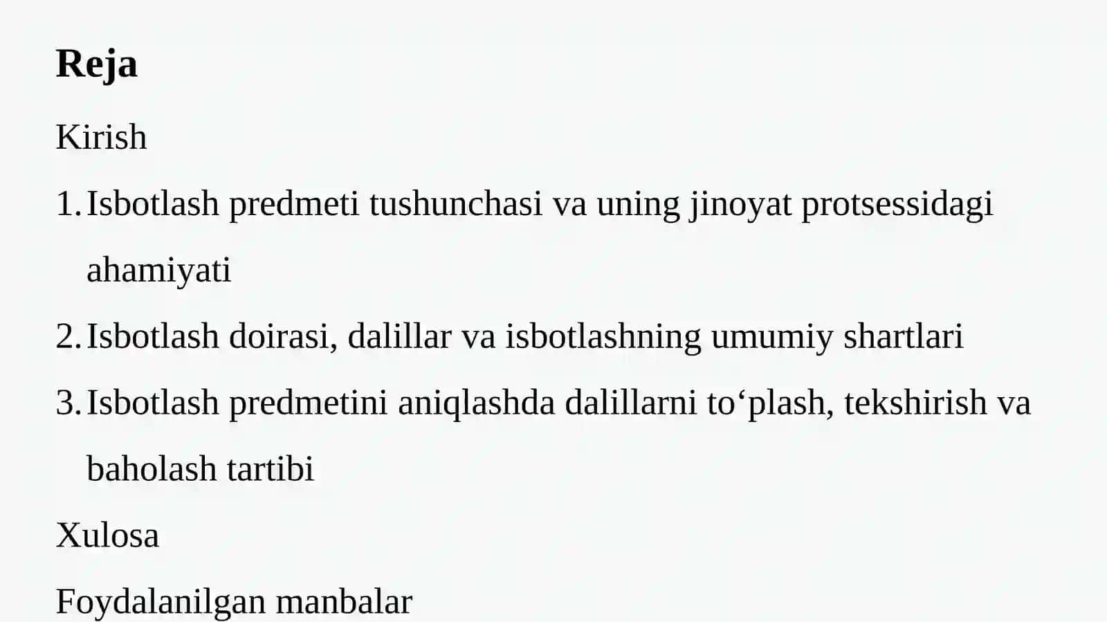 ISBOTLASH PREDMETI VA DOIRASI 2