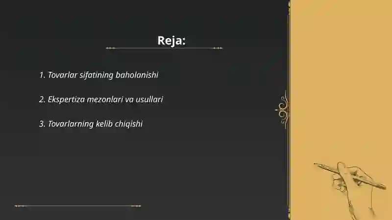 Tovarlar ekspertizasi 2