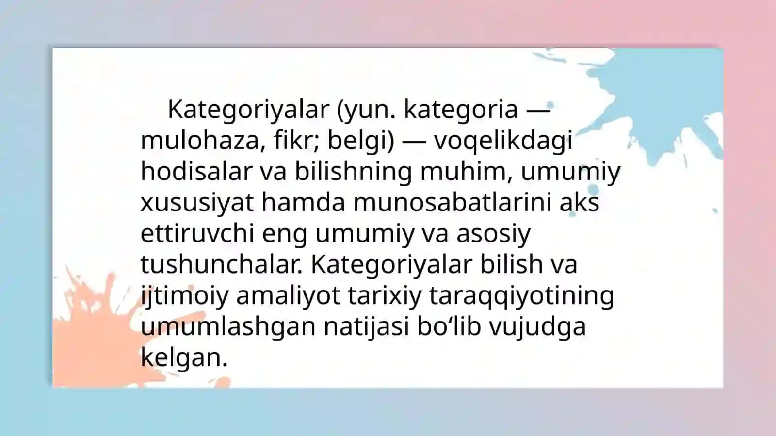 Ijtimoiy ish kategoriyalari va qonunchilik 2