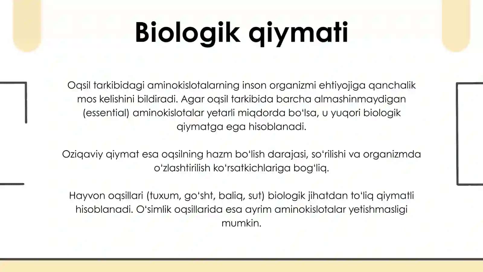 OqsILLARNING BIOLOGIK VA OZIQAVIY QIYMAT 2