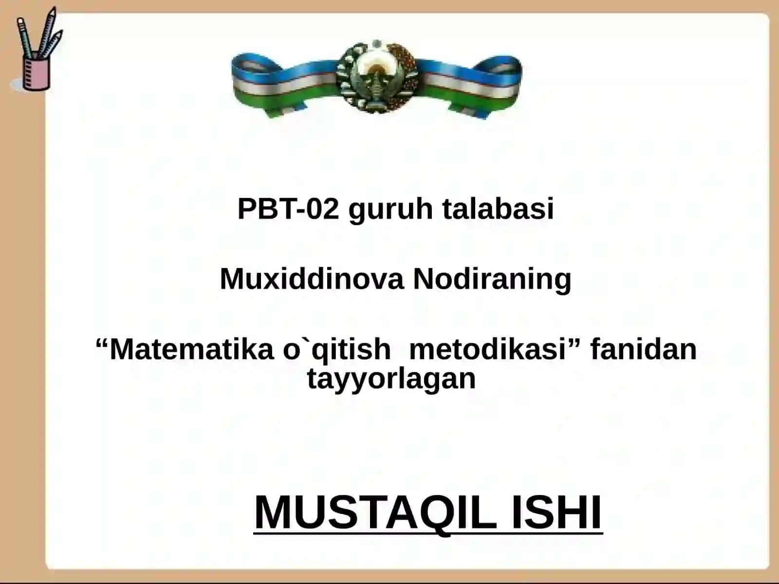 Soddavamurakkab masalalar tuzish va yechish 2
