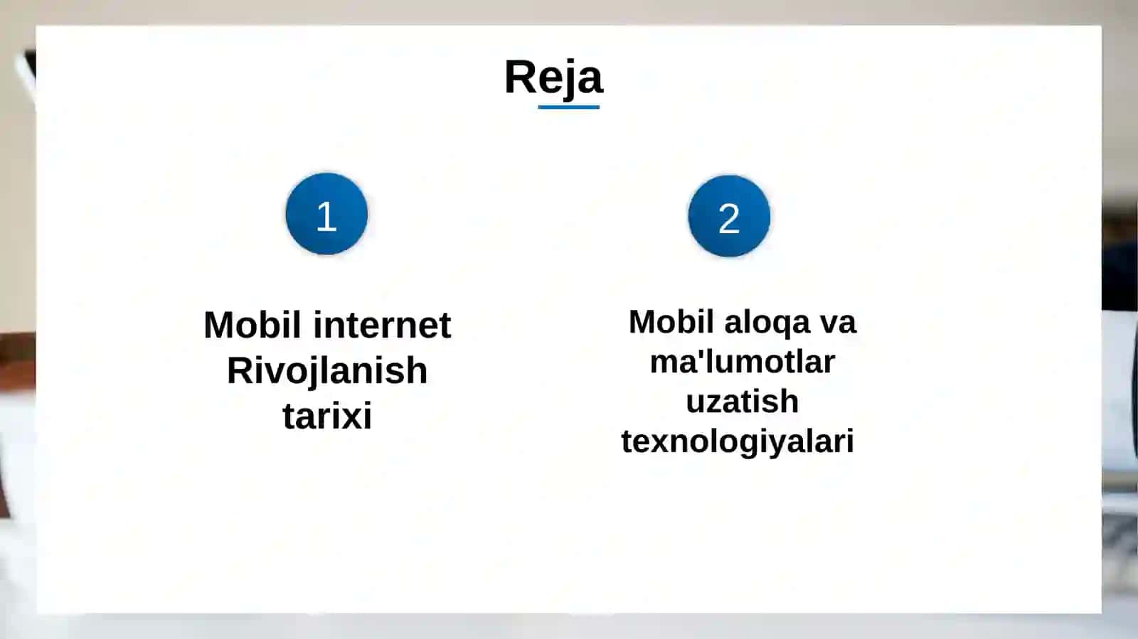 Mobil internet texnologiyalari 2