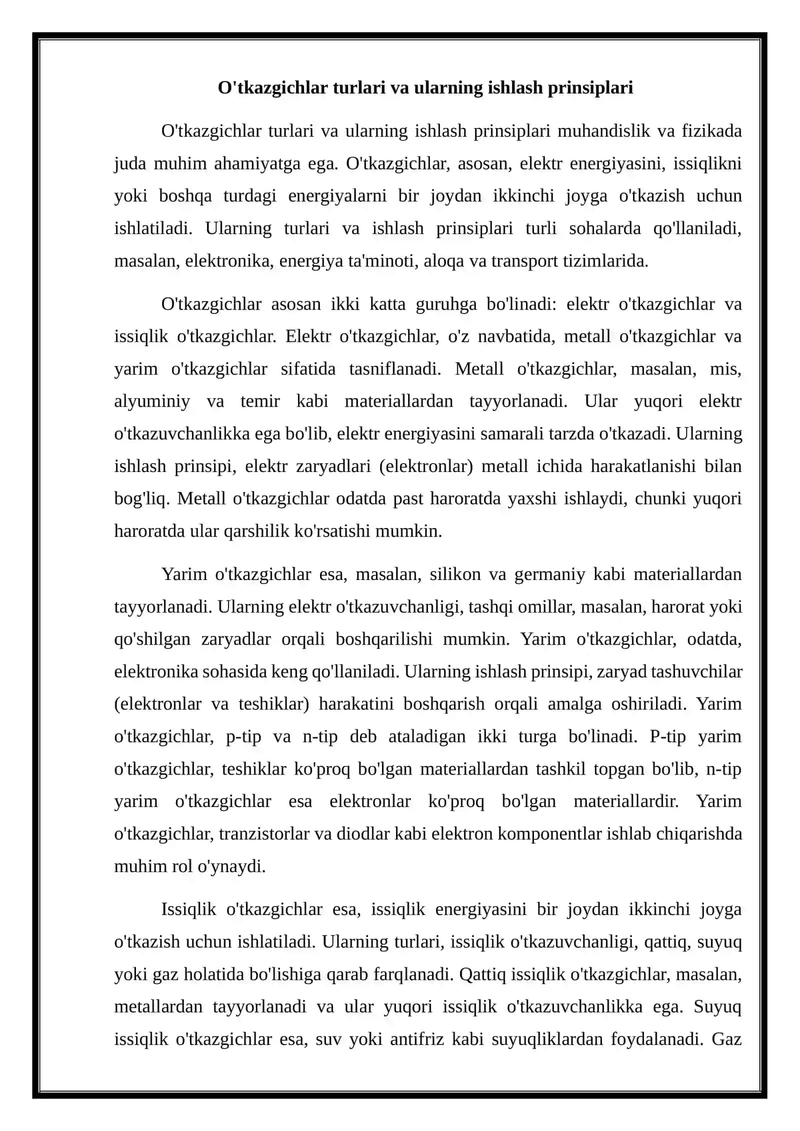 O'tkazgichlarni ulash 2