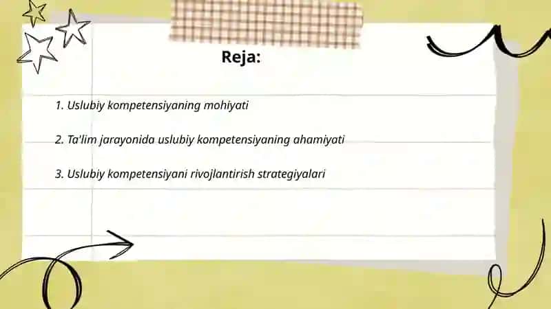 Uslubiy kompetensiya 2