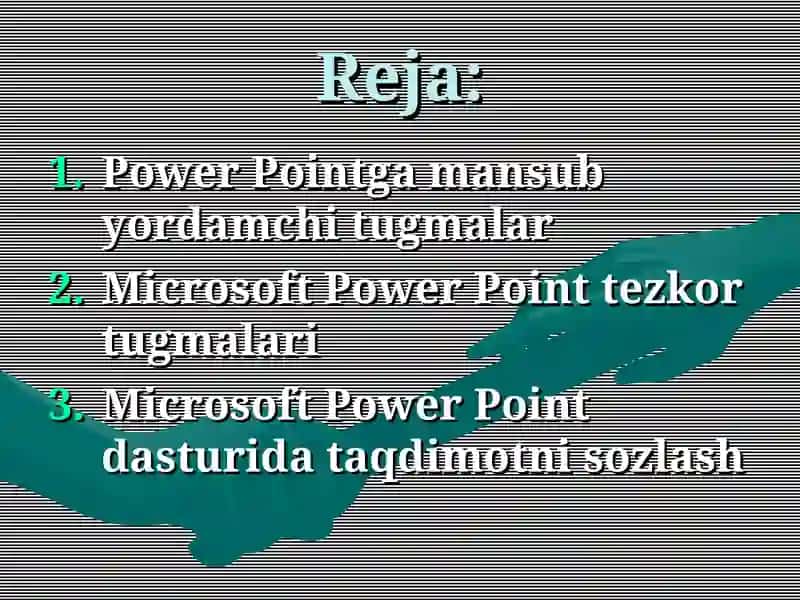 Microsoft Power Point dasturi 2