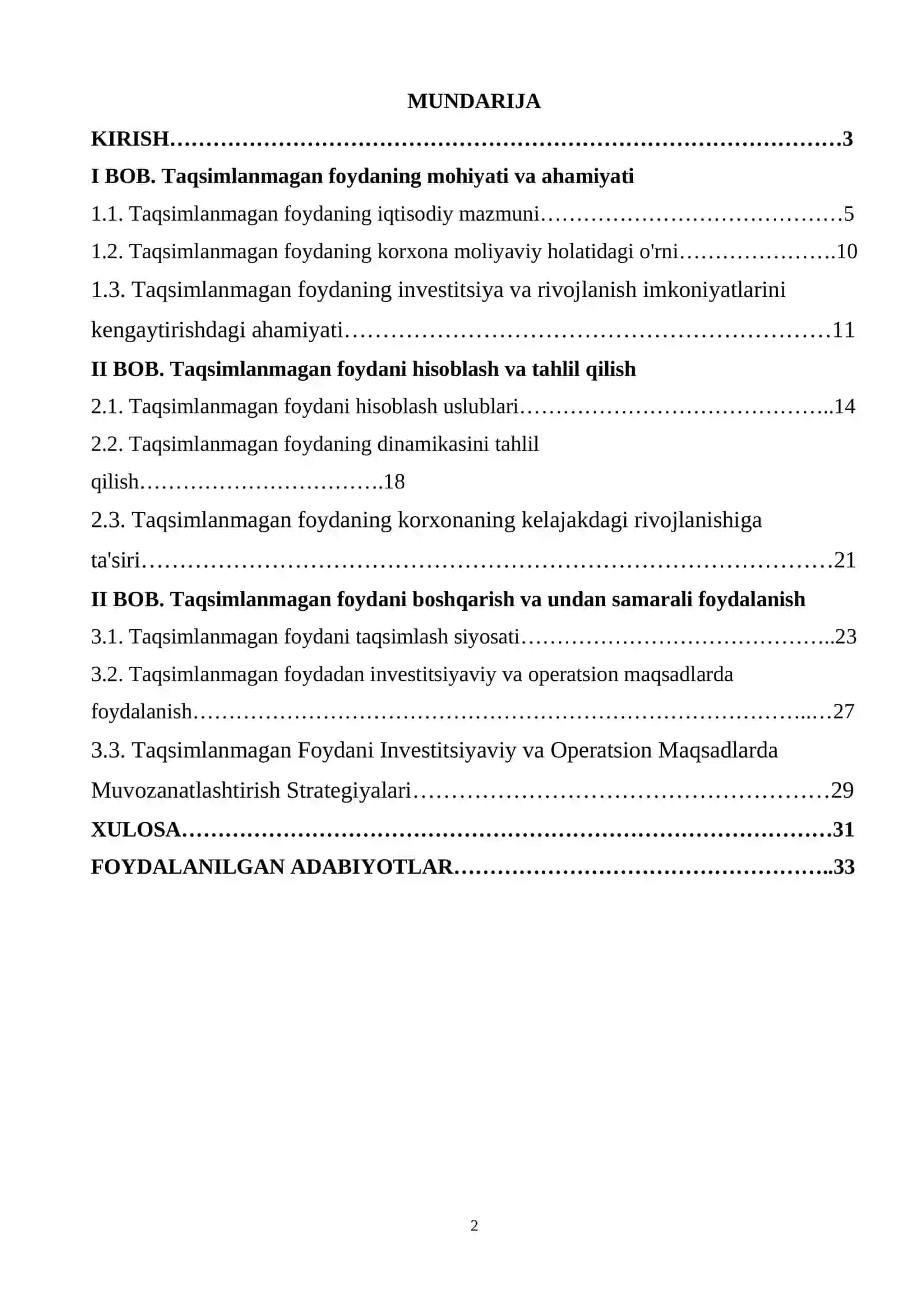 TAQSIMLANMAGAN FOYDA 2