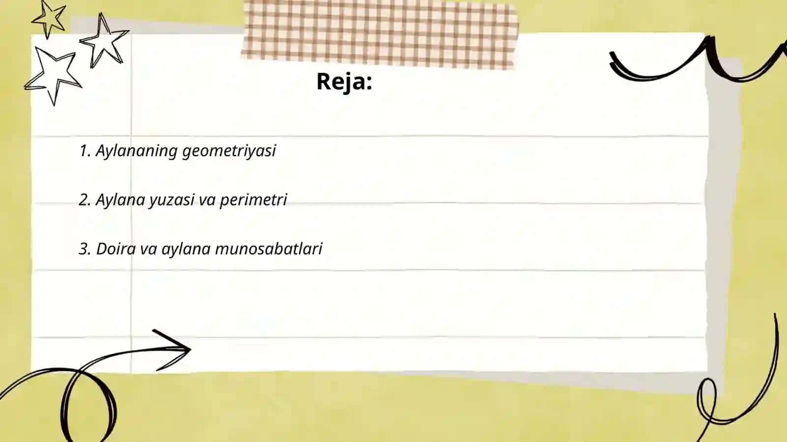 Aylana mavzusi 2