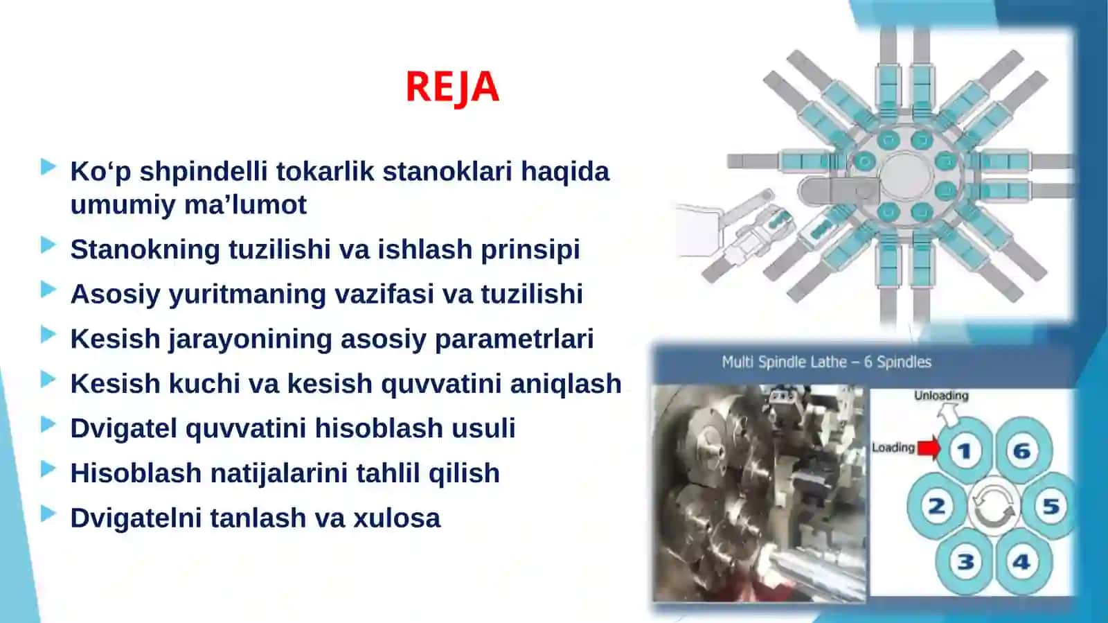 KO‘P SHPINDELLI TOKARLIK STANOGINING ASOSIY YURITMASI DVIGATELINING QUVVATINI HISOBLASH 2