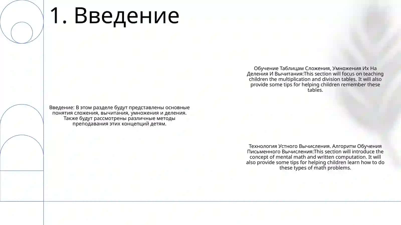 Обучение Таблицам Сложения, Умножения Их На Деления И Вычитания 2