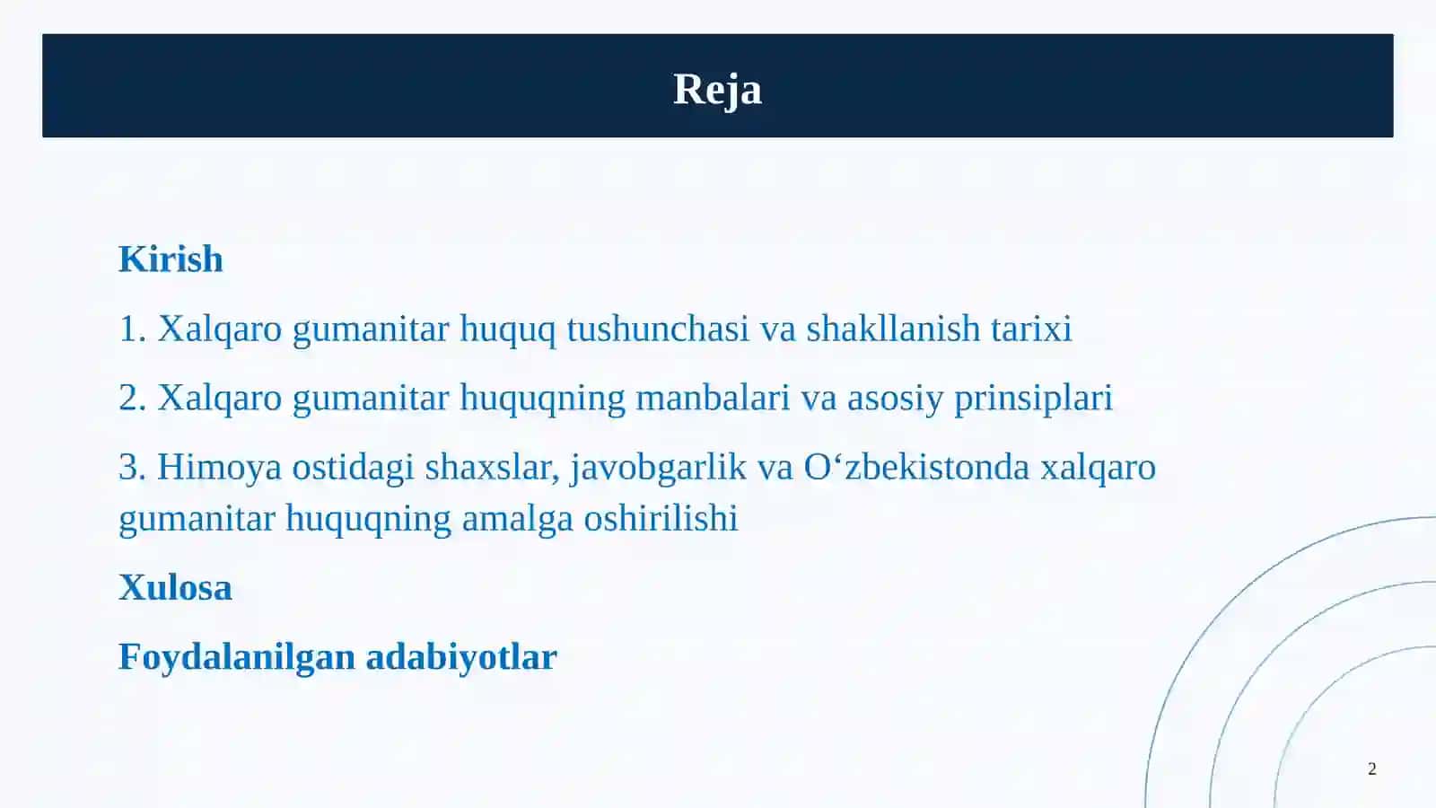 Xalqaro Gumanitar Huquq 2