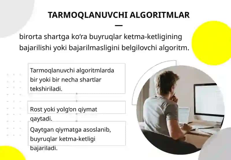 Tarmoqlanuvchi algoritmni dasturlash 2