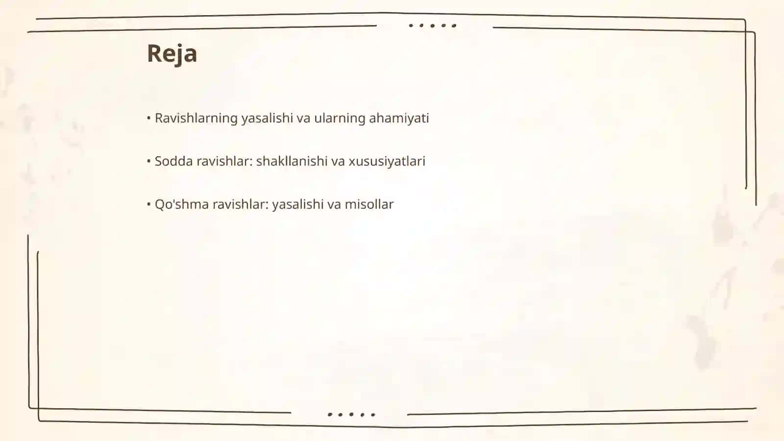 Ravishlarning yasalishi 2