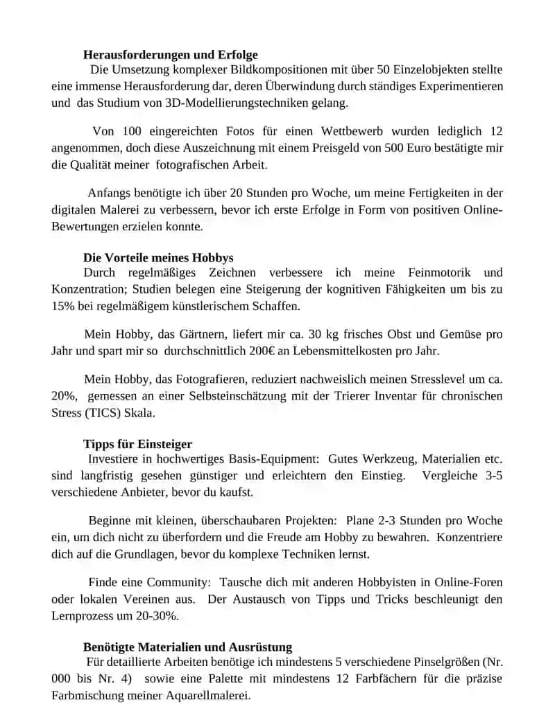 Präsentieren dein Hobby 2