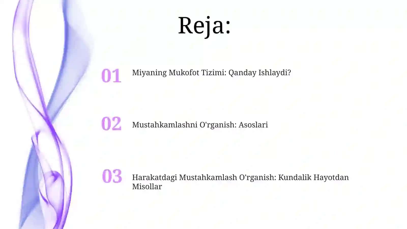 Inson ongida o'quvni mustahkamlash nazariyasi 2