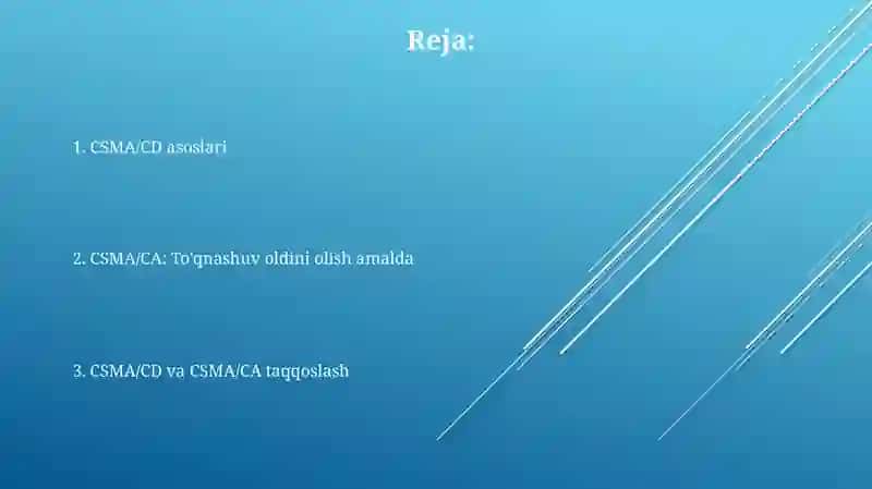CSMA/CD va CSMA/CA 2