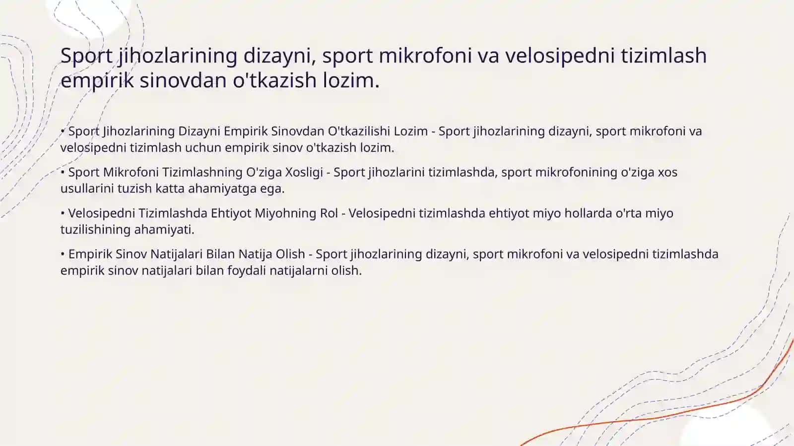 Sport jihozlaridagi materialshunoslik 2