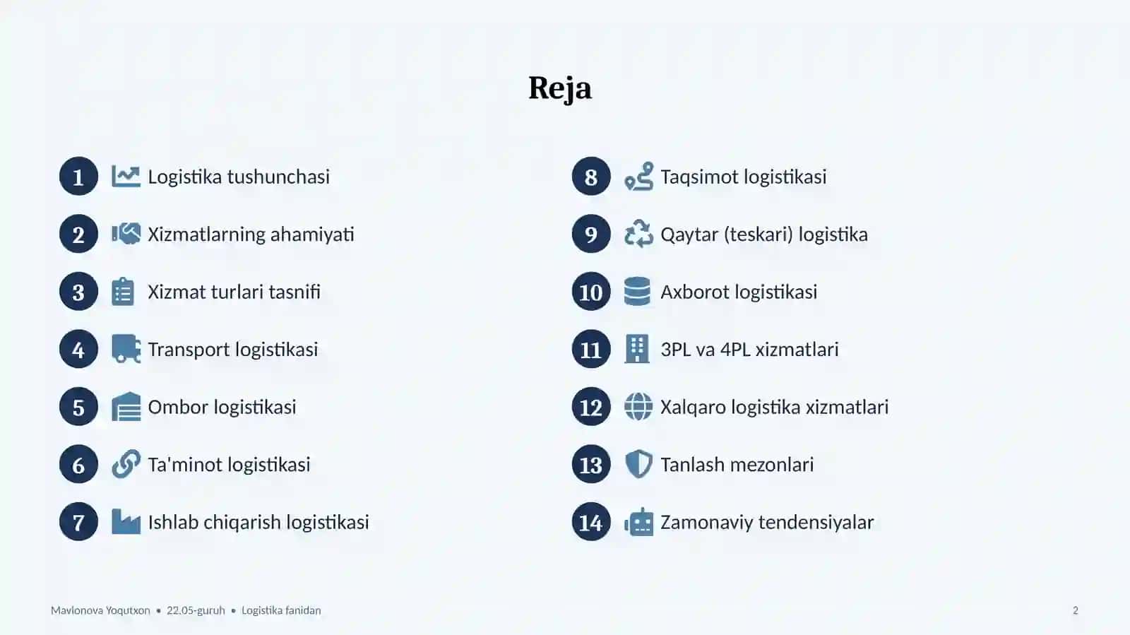 Logistika Fani 2