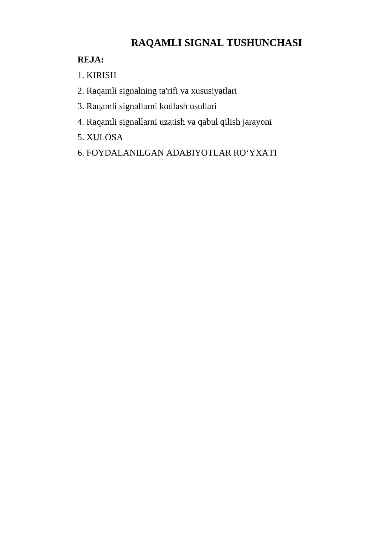 RAQAMLI SIGNAL TUSHUNCHASI 2