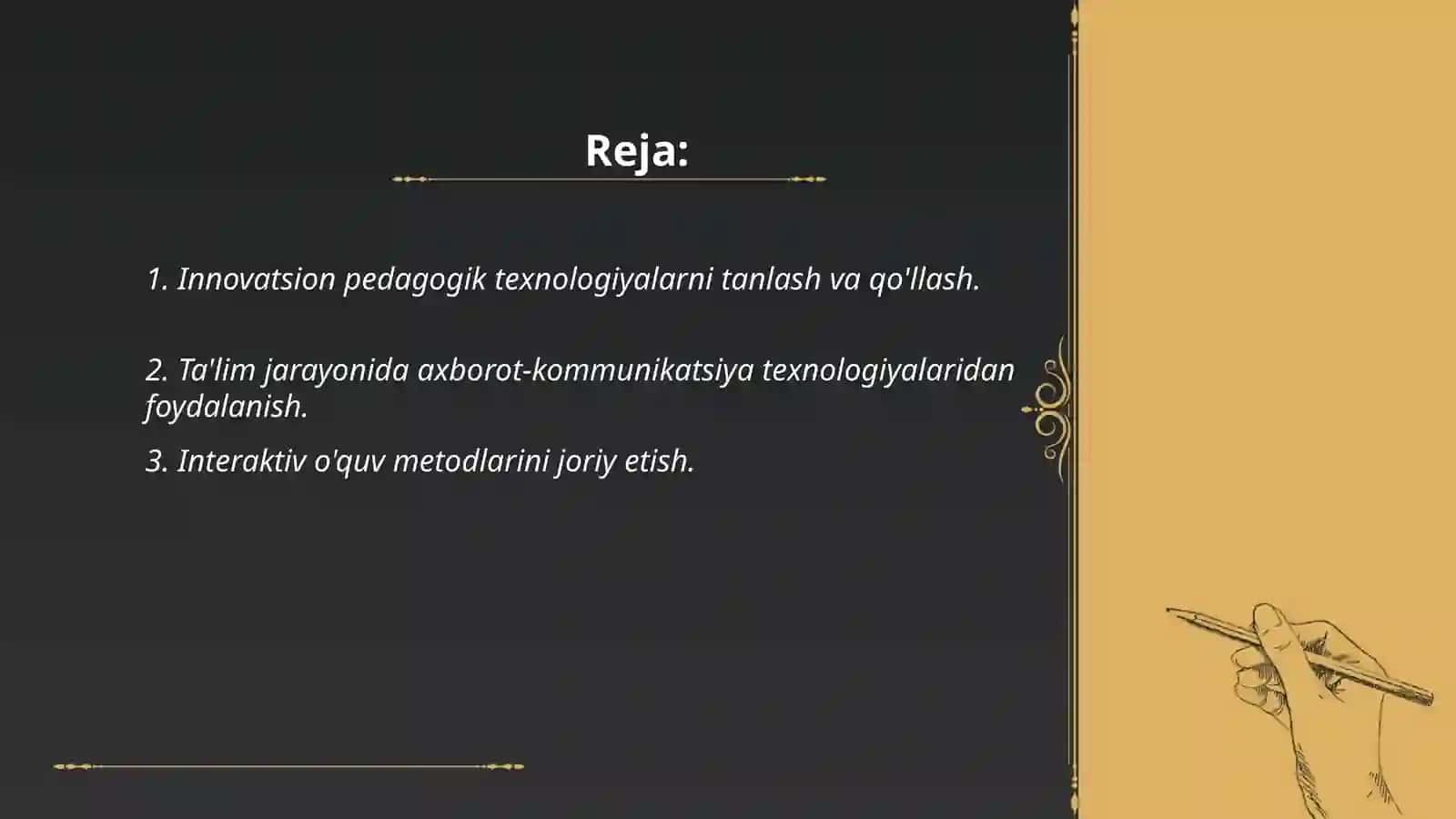Innovatsion pedagogik texnologiyalarni tanlash va qo'llash 2
