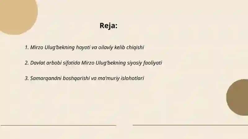 Mirzo Ulugʻbek - davlat arbobi va buyuk olim 2