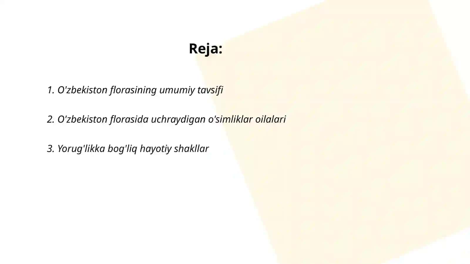O’zbekiston florasining hayotiy shakllari va xilma-xilligini tahlil etish 2