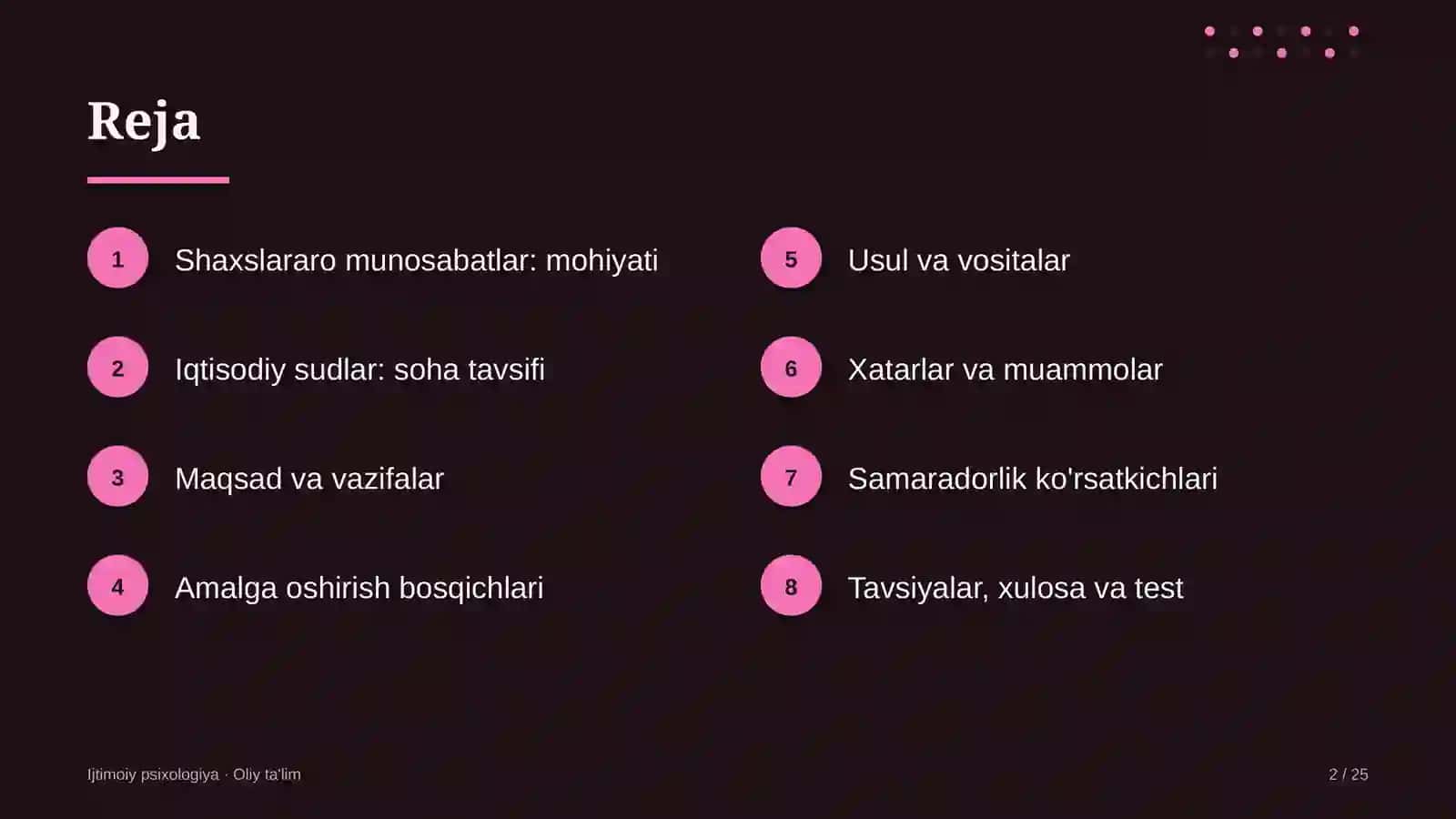 Iqtisodiy sudlarda shaxslararo munosabatlar 2
