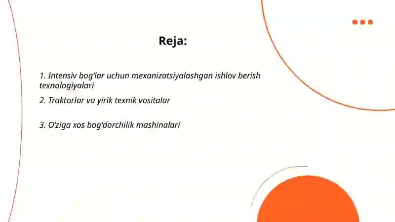 Intensiv bogʻlarga ishlov beradigan mashinalarni internet materiallari yordamida oʻrganish 2