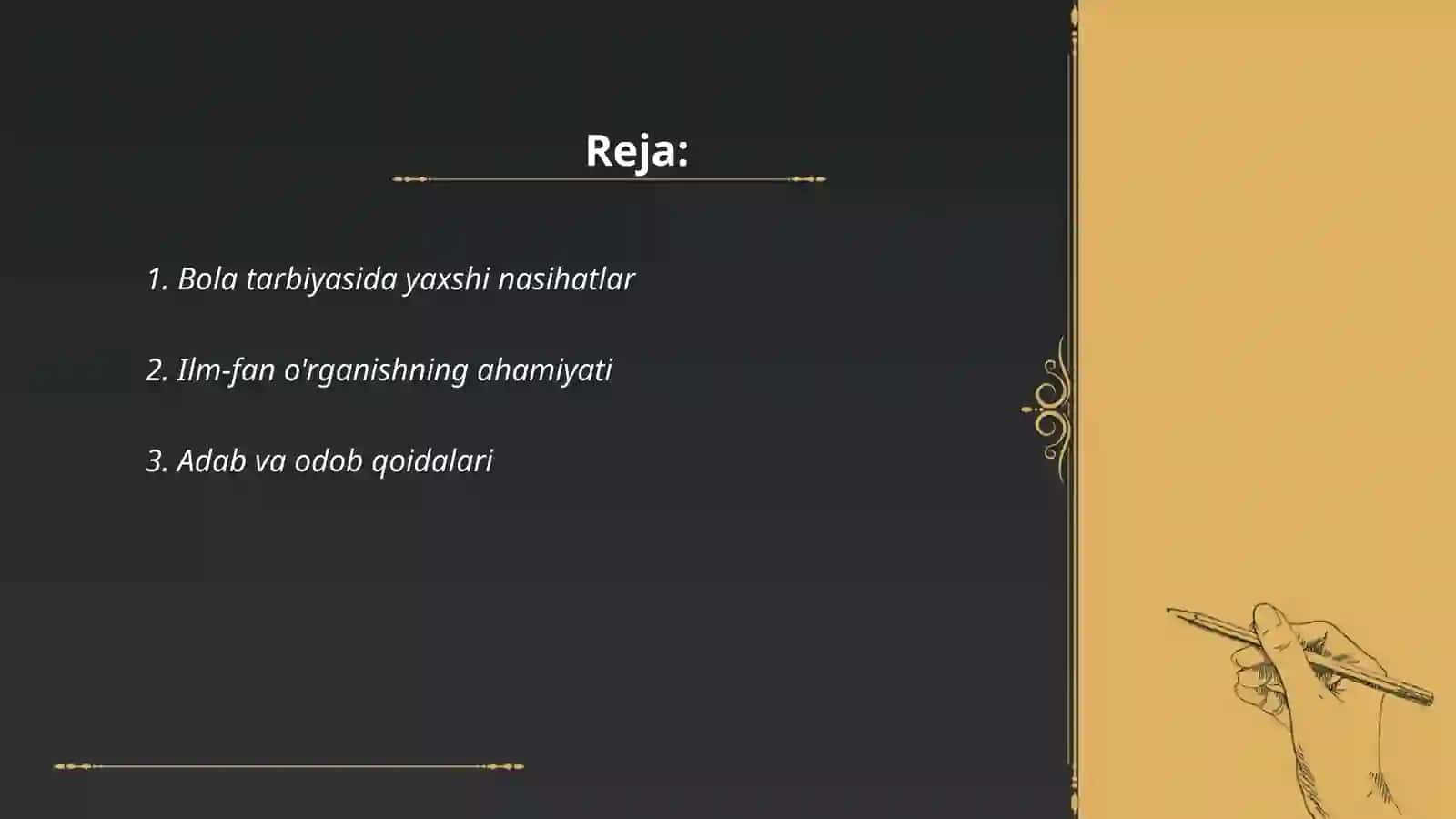 Bola tarbiyasida yaxshi nasihatlar 2