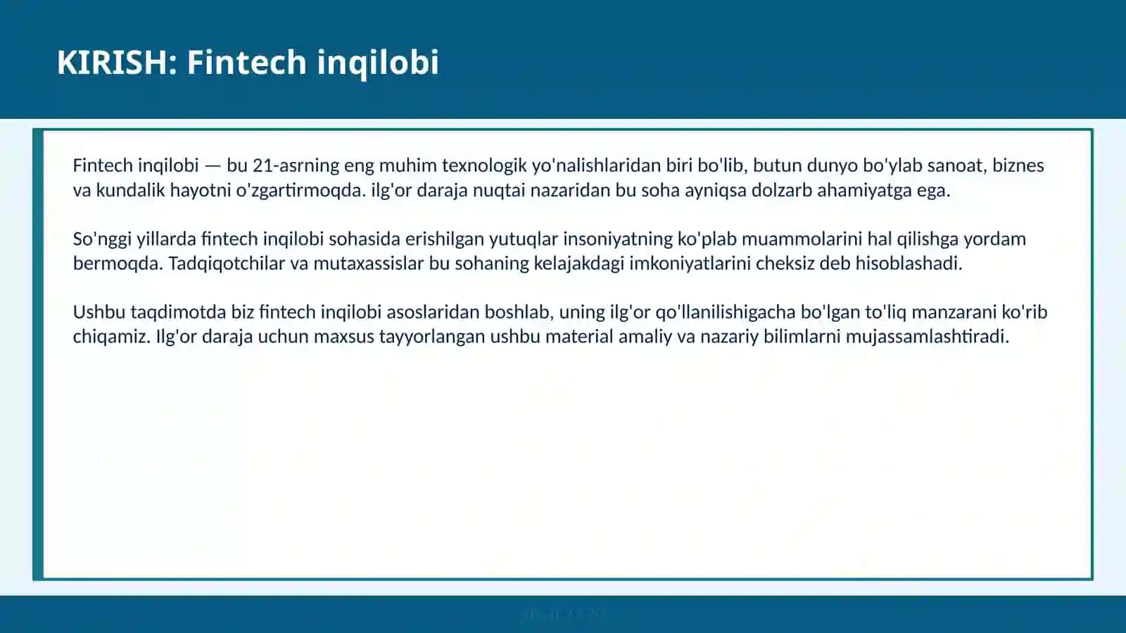 Fintech Inqilobi 2