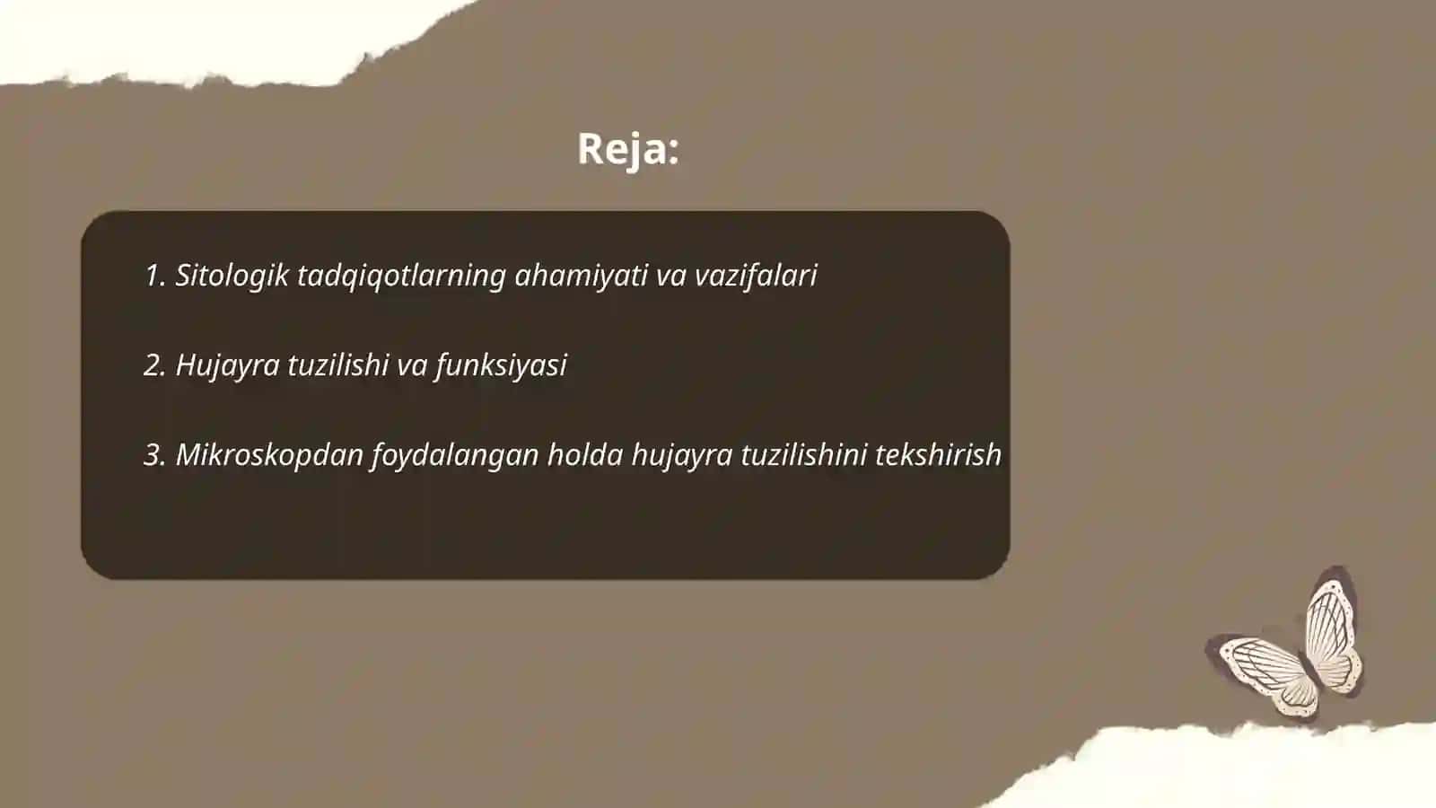 Biologiya (Sitologiya va genetika asoslari) o'qitish metodikasi xususiy masalalari 2