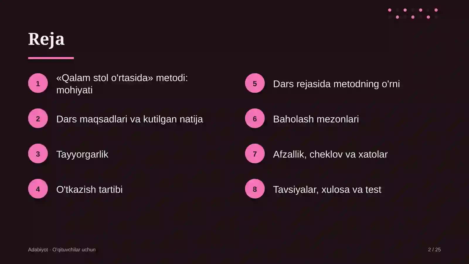 adabiyot darslarida qalam stol o'rtasida metodidan foydalanish 4236 2