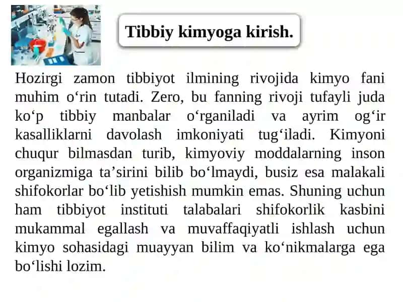 Tibbiy kimyo 2