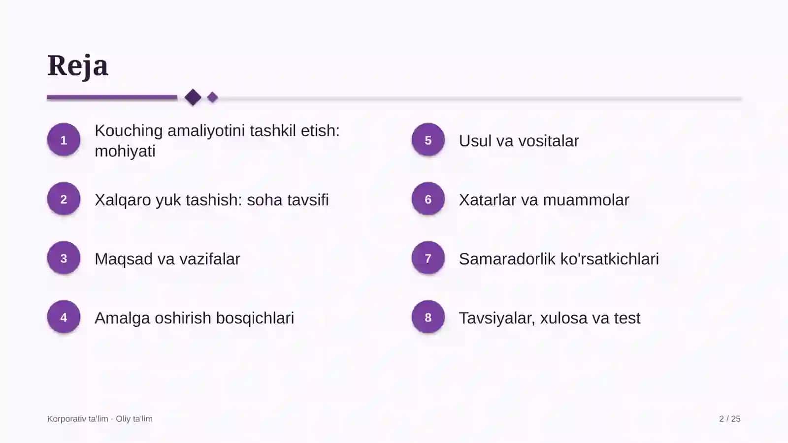 xalqaro yuk tashishda kouching amaliyotini tashkil etish 7751 2