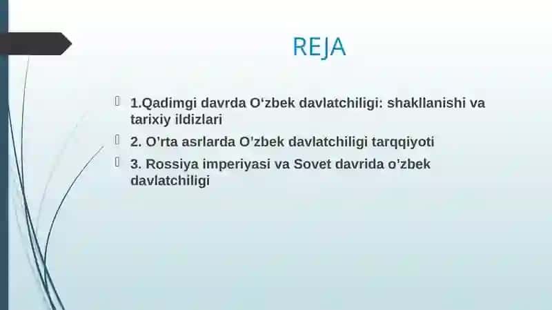 O’zbekistondamustaqillikg’oyalariningtarixiyasoslari(TurkustonRossiyaimperiyasimustamlakachiligivamustabidSovethukumronligidavrida) 2