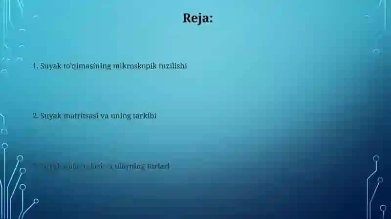 Suyak to'qimasining gista tuzilishi 2