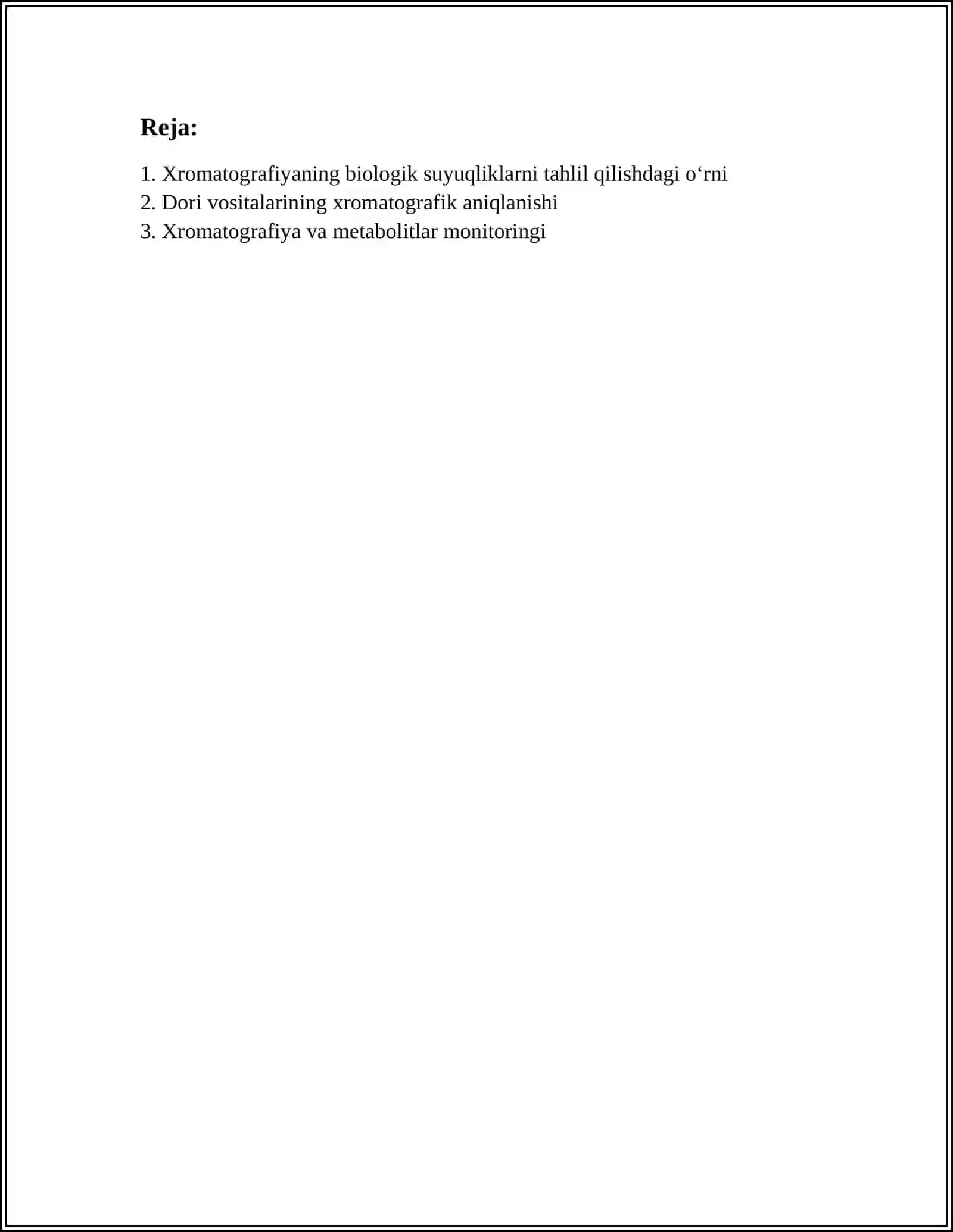 XROMATOGRAFIYANING TIBBIY IZLANISHLARDAGI IMKONIYATLARI 2