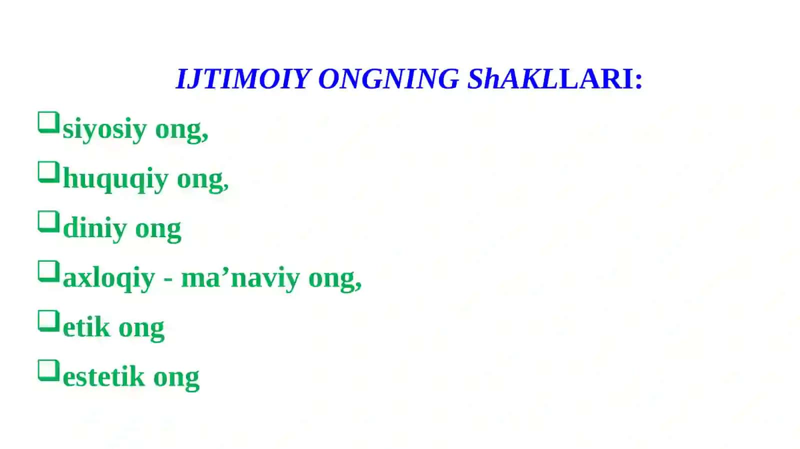 Huquqiy Ong va Huquqiy Madaniyat 2