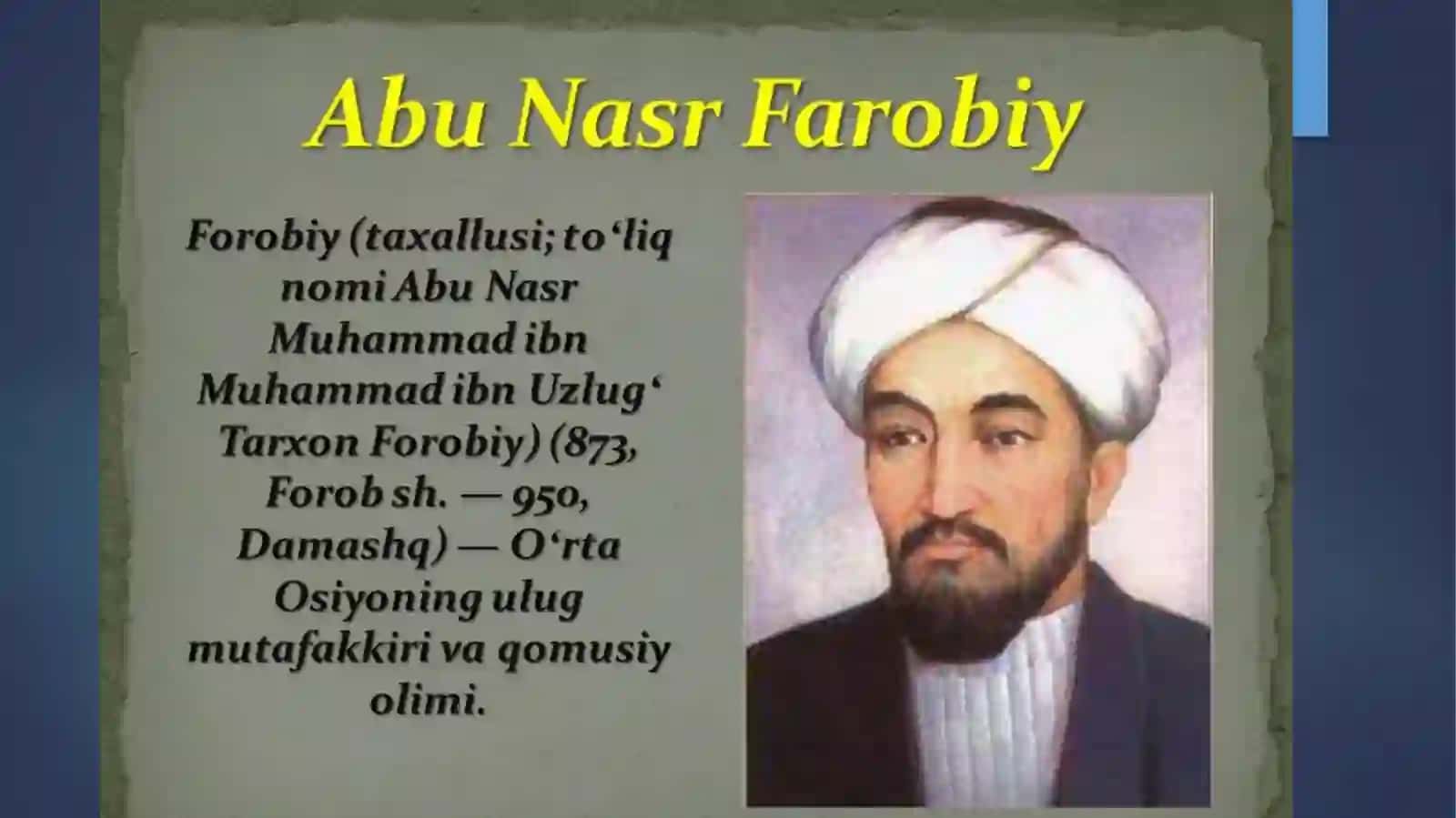 Abu Nasr Farobiyning pedagogikaga oid qarashlari 2