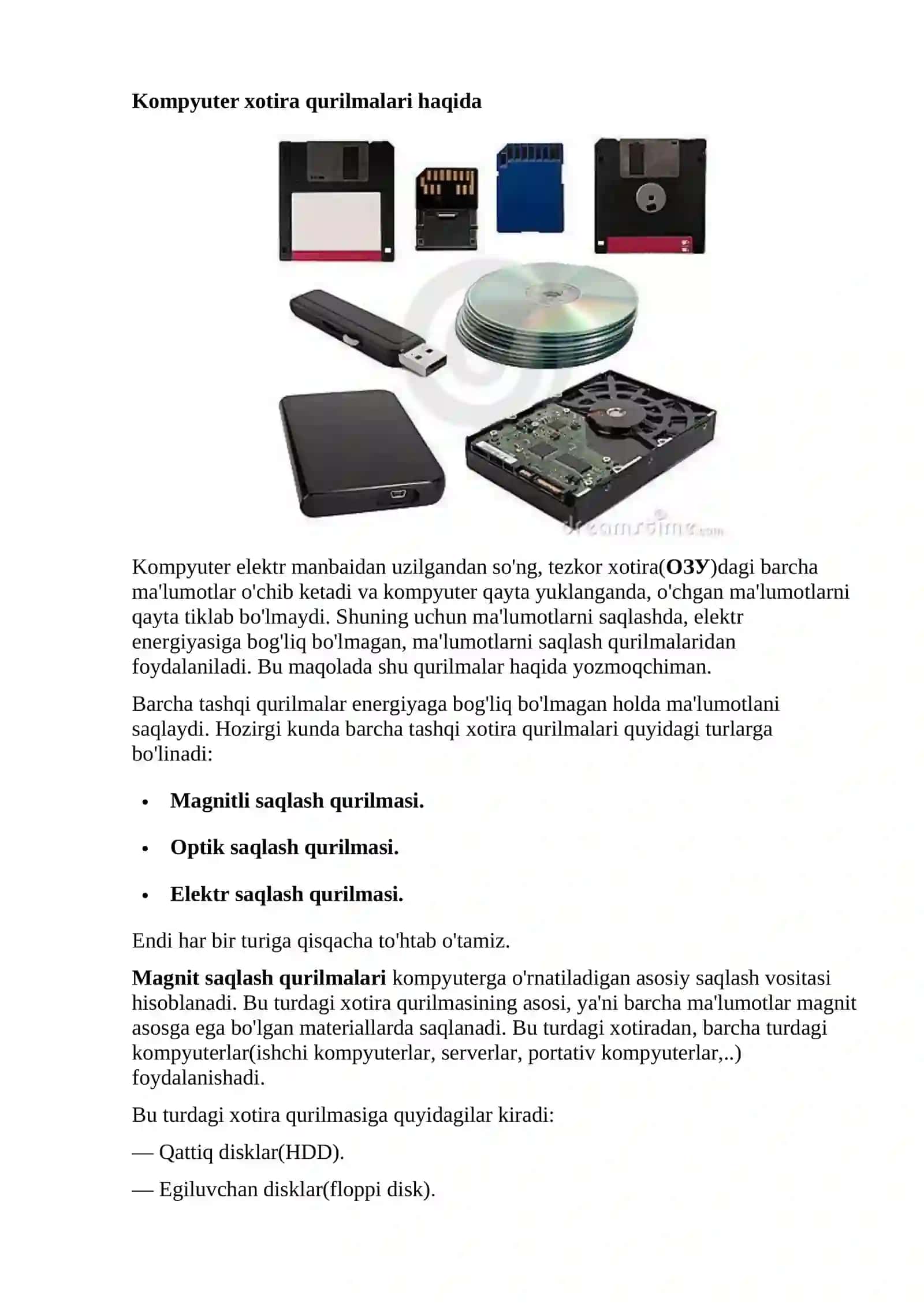 Kompyuter tizimi xotirasini tashkil qilish 2