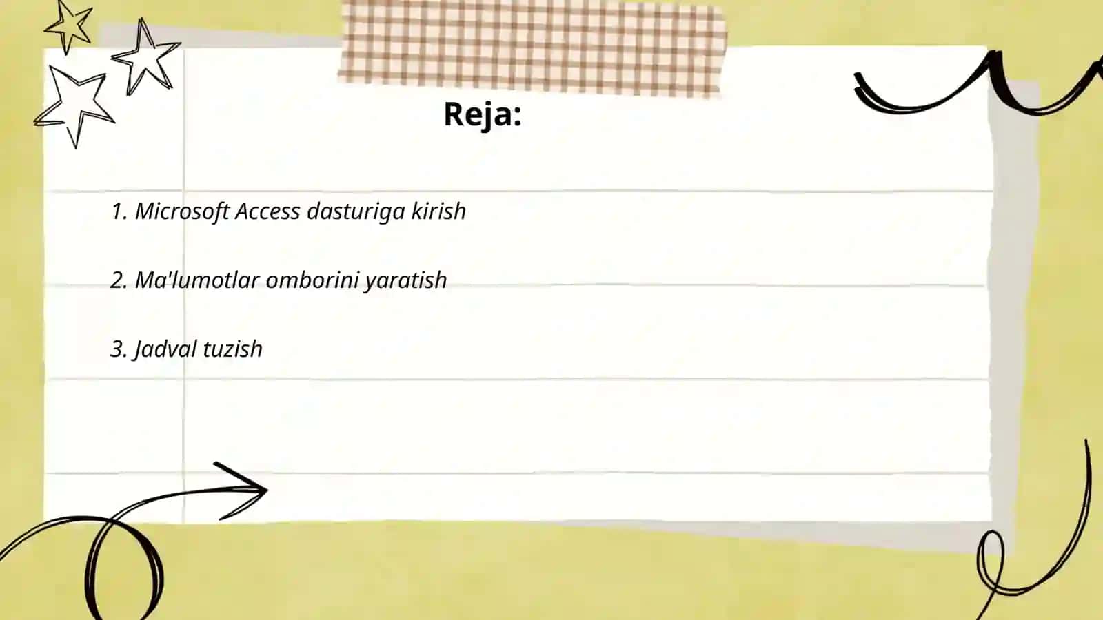 Microsoft Access dasturi 2