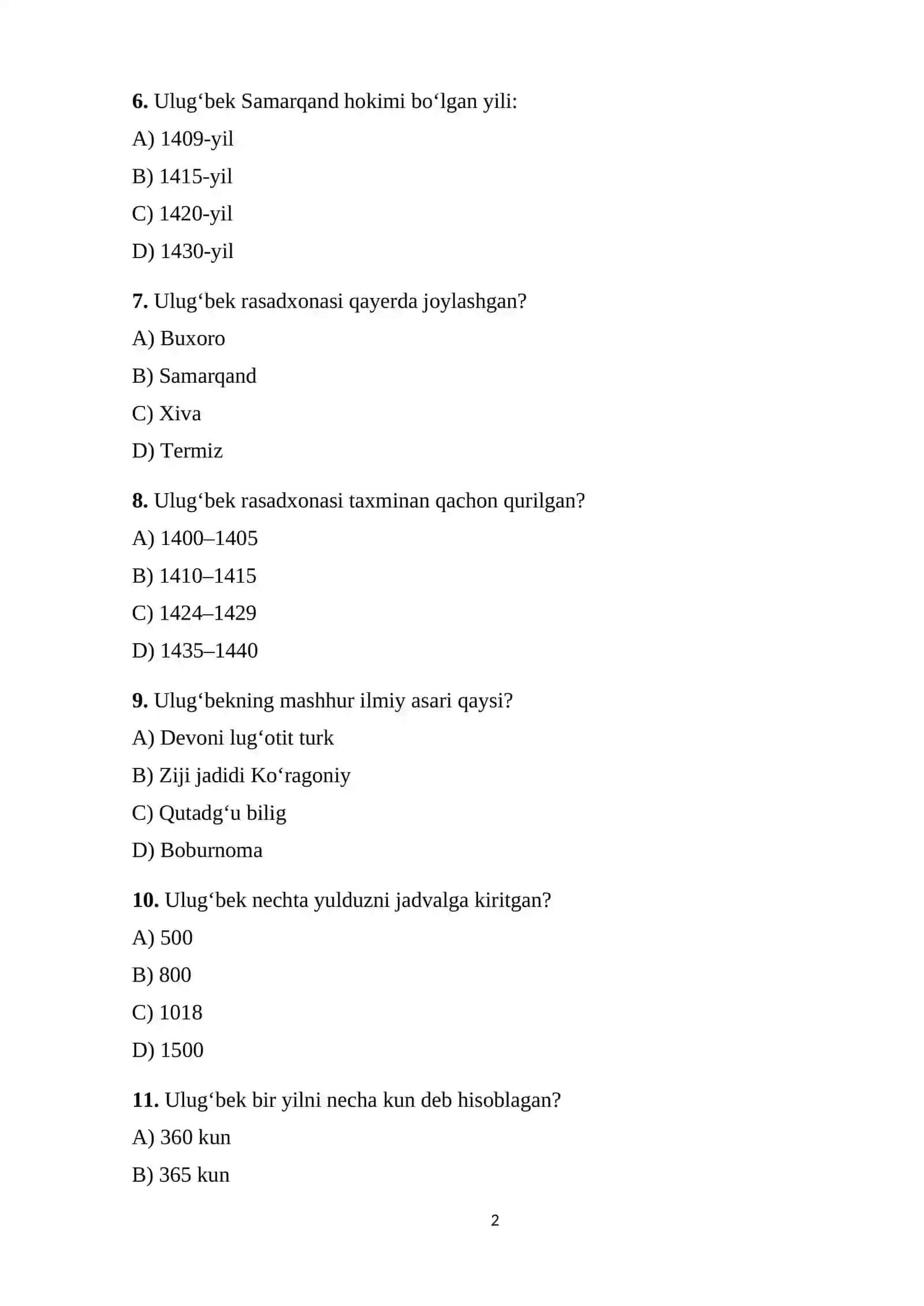 Mirzo Ulug‘bek 2