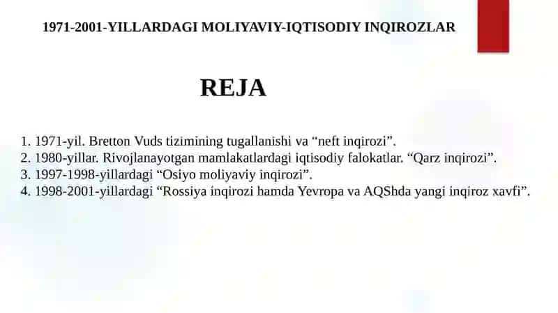 Moliyaviy-iqtisodiy inqirozlar 2